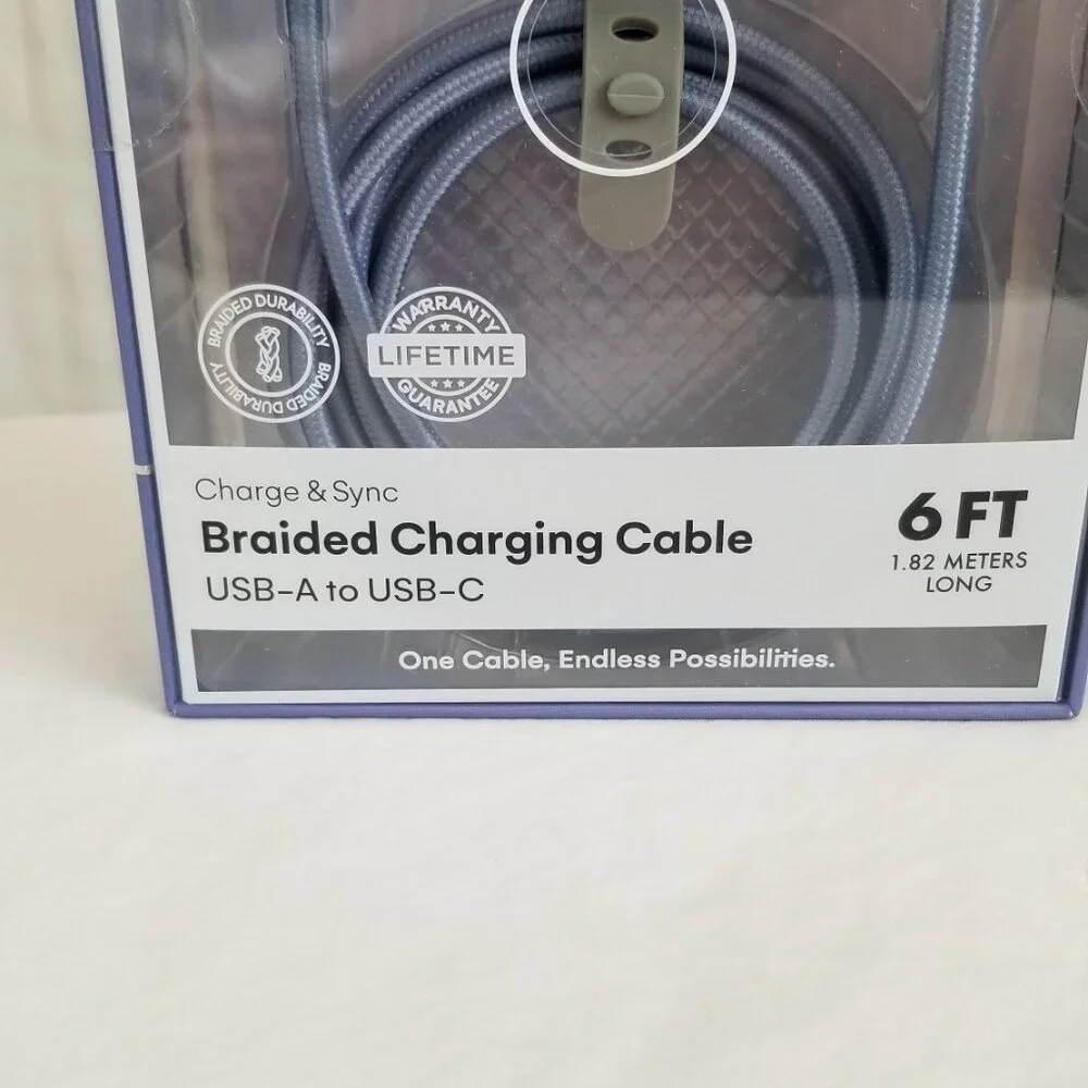 Artikl Charge & Sync Braided Charging Cable 6f USB-A to UBC-C 3X Faster Charging